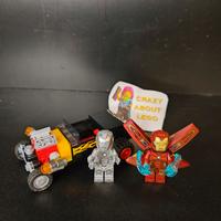 Lego 2 minifigure Iron man e macchina