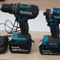 trapano+avvitatore+2 batterie 5ah\9ah+makita 18v