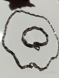 collana  e bracciale fossil