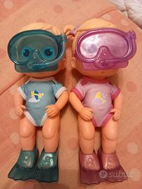 2 bambole pupazzi Bloopies Divers max maschio femm