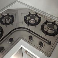 Piano cottura inox angolare Franke Design Plus