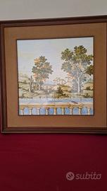 Quadro maiolica Città di Castelli