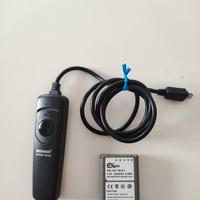 Scatto remoto e batteria BLN-1 per fotocamere Olym