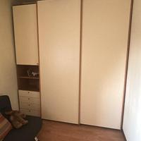 Armadio modulare con letto a ribalta