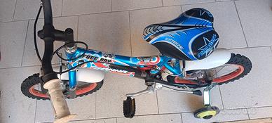 Bicicletta Bambino GANNA 14 Pollici + Rotelle 