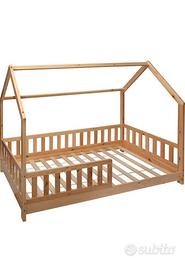 Lettino in legno per bambini Bosco 90x190cm