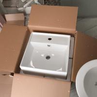 Lavabo quadrato Verini 41 cm