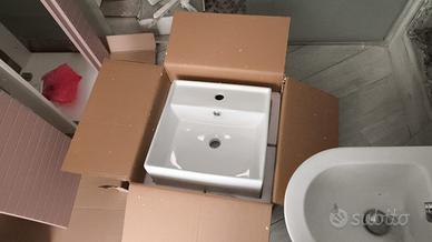 Lavabo quadrato Verini 41 cm