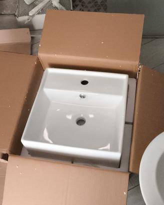 Lavabo quadrato Verini 41 cm