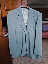 Completo uomo giacca + pantalone azzurro pastello