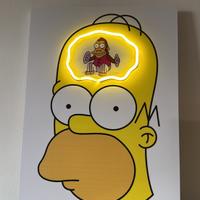 Quadro led homer simpson