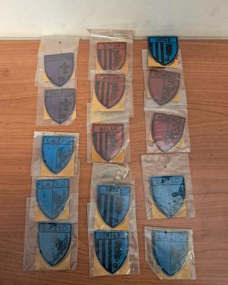 scudetti adesivi in plastica vintage inter/milan..