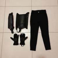 Equitazione pantaloni ghette guanti