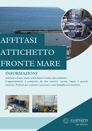 Attico fronte mare Anzio
