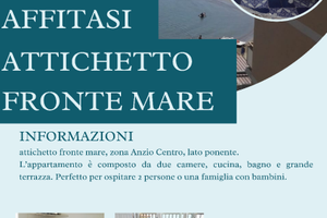 Attico fronte mare Anzio