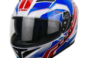 CASCO MOTO INTEGRALE CGM SPEED RACER BLU/ROSSO