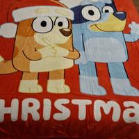 Plaid bluey singolo natalizio