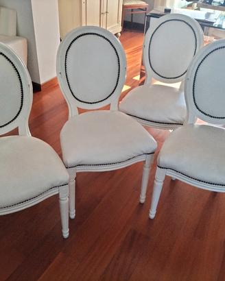 4 sedie in legno sala da pranzo 
