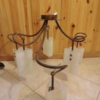 lampadario vintage in ferro 