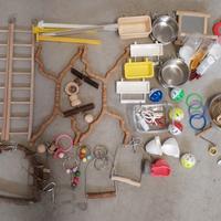 Giochi/attrezzi per uccelli 