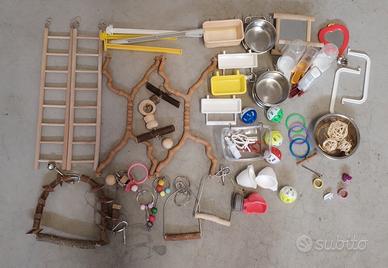 Giochi/attrezzi per uccelli 