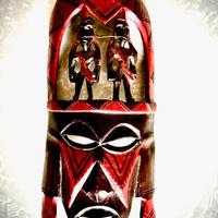 MASCHERE TRIBALI DALLA TANZANIA VINTAGE ANNI 70.