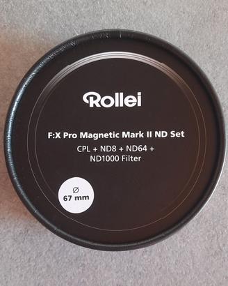 set di filtri ND Magnetici 67 mm Rollei F. Nuovi 