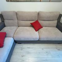 Divano letto angolare su misura, 4/5 posti