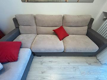 Divano letto angolare su misura, 4/5 posti