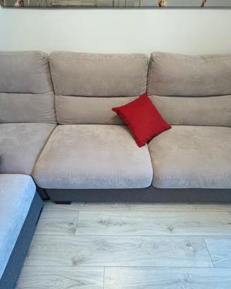 Divano letto angolare su misura, 4/5 posti