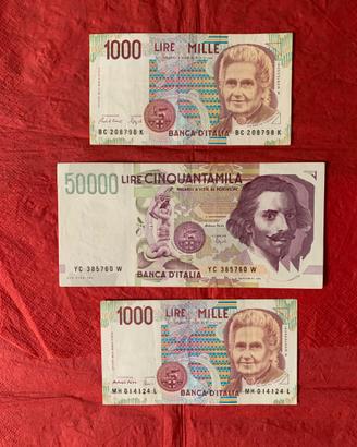 Cartamoneta da 50000 lire