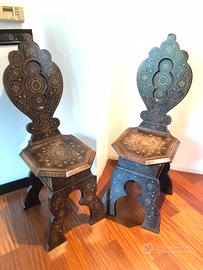 Coppia sgabelli del 1800