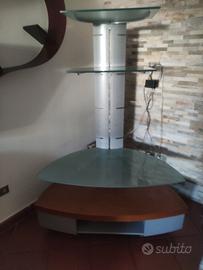 mobile porta TV Angolare su ruote ditta Catelan
