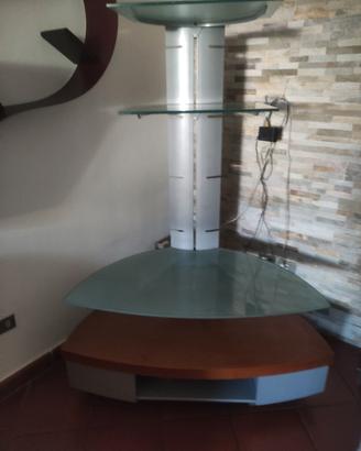 mobile porta TV Angolare su ruote ditta Catelan