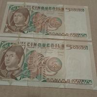 Banconote 5000 lire A . da Messina FDS consecutive