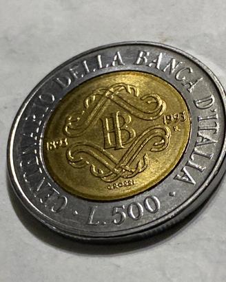 500 lire Centenario Banca D’Italia