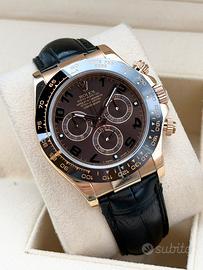 Rolex Daytona Choco Oro Rosa, Full set, Permute