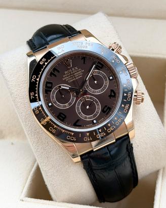 Rolex Daytona Choco Oro Rosa, Full set, Permute