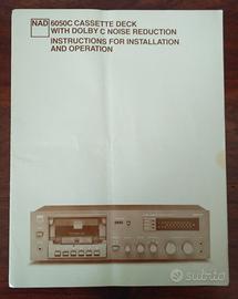 Manuale utente deck NAD 6050