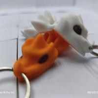 scheletro drago snodabile personalizzabile- 3d