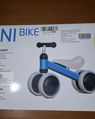 Mini Bicicletta senza pedali triciclo 10-24 mesi