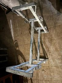 Porta barrique zincato