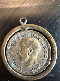 Incisione George V D.G. BRITT OMN REX ED IND IMP.-