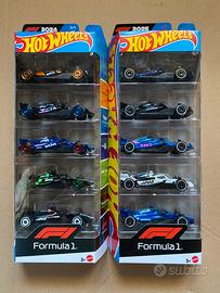 Hot Wheels - Coppia Formula 1 five pack 2024 2025