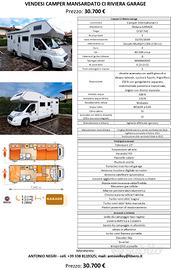 CAMPER CI RIVIERA GARAGE DUCATO 2.3 130cv_05/2009