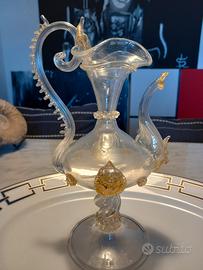 vecchia ampolla in vetro di Murano 