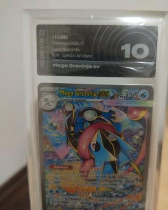 Mega Greninja ex SAR gradata aigrading 10