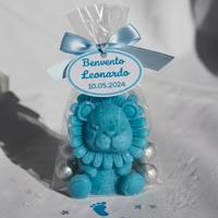 Candela a forma LeoncinoBomboniera Personalizzata 