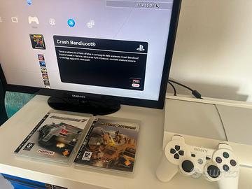 PS3 Super Slim Bianca completa con Giochi