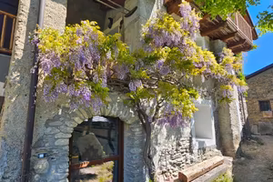 Baita alpina ristrutturata con giardino privato